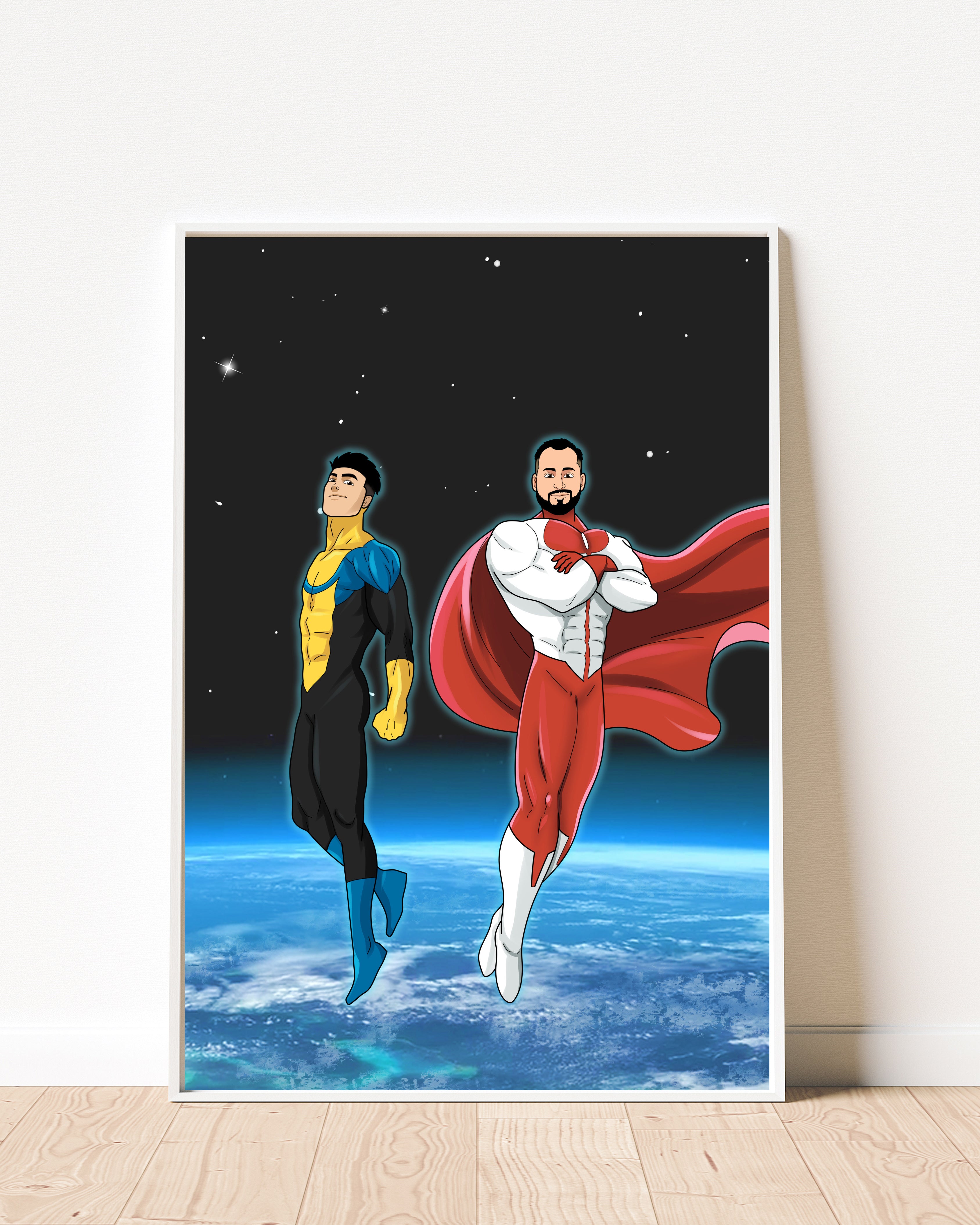 INVINCIBLE Custom Portrait | Personalized Superhero Digital Art | Custom Character Illustration – Delivered in 1 Day
