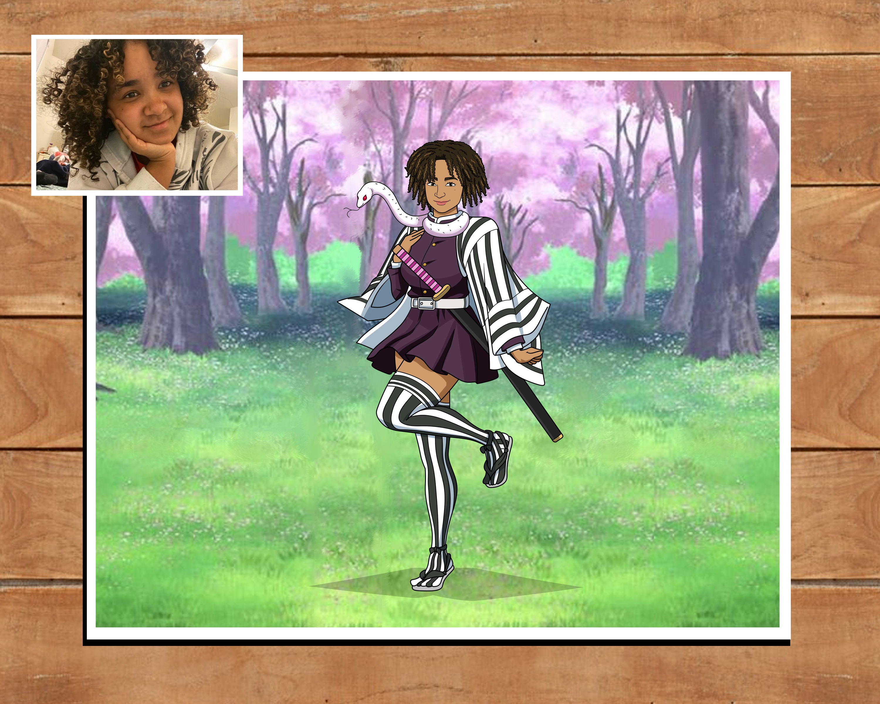 Custom Demon Slayer Anime Portrait, Become a Hashira or Demon