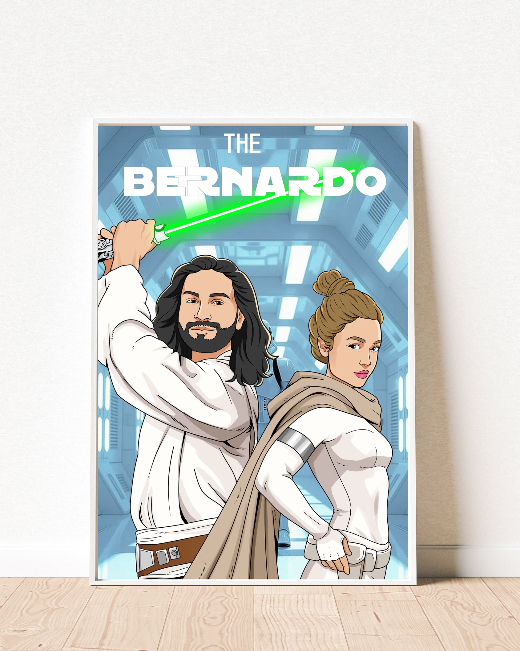 Custom Star Wars Portrait  Personalized Digital Artwork | Jedi or Sith Style | 1-Day Turnaround